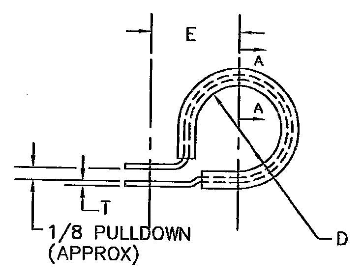 High Temp clamp (1 1/2" ID, Thick .375") With Silicone Cushion, mounting hole 3/8" | Part No. 5420SS24HT126X | Star Technologies