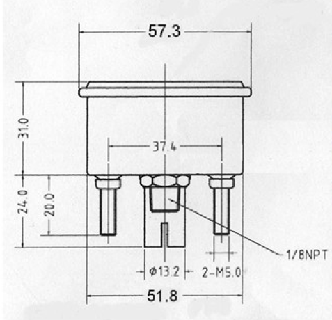 Water Temperature Gauge Set 52mm | Part No. 53702 | ASHCON