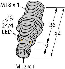 Inductive Proximity Sensor | Part No. BI8U-M18-AP6X-H1141 | TURCK