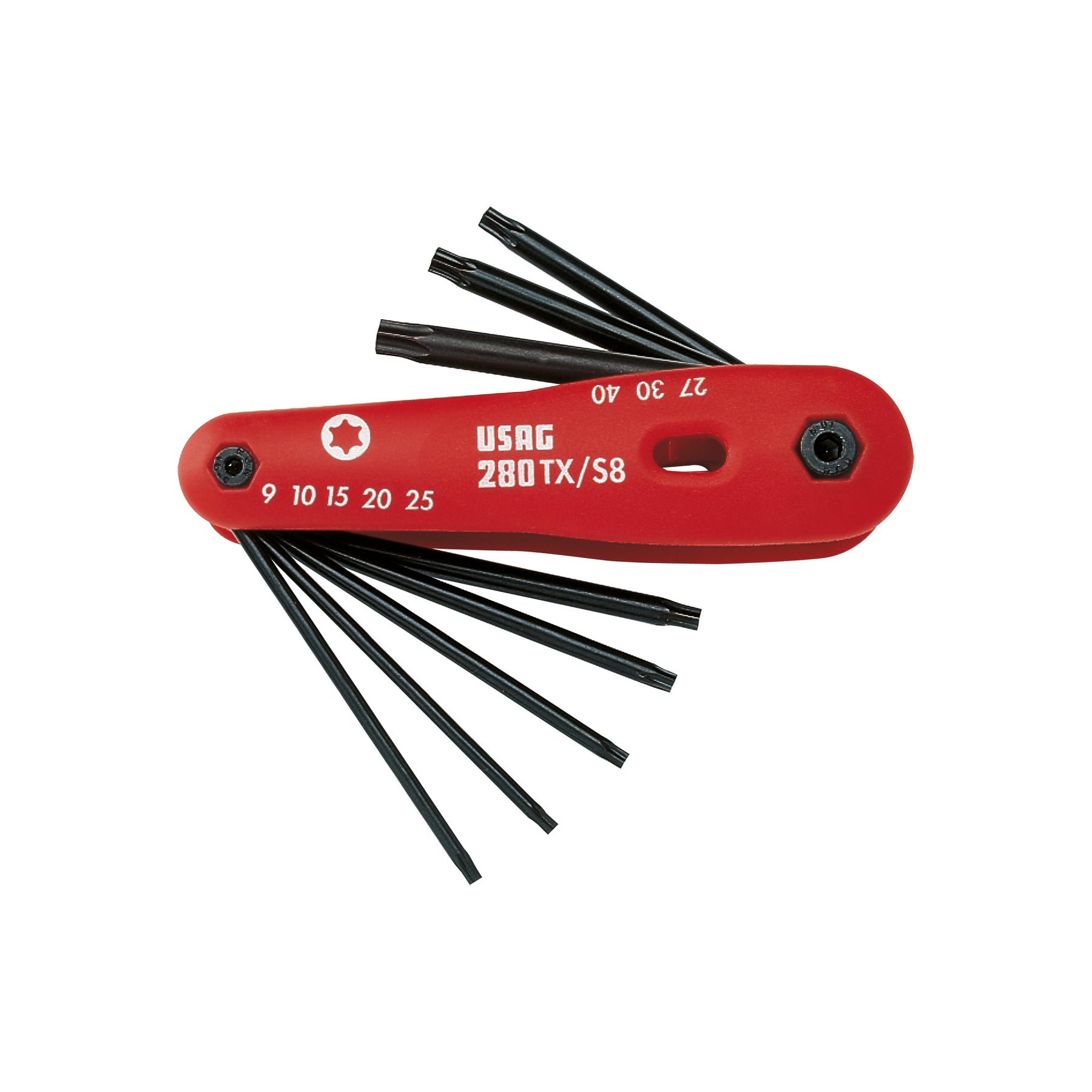 SET OF 8 KEYS FOR TORX® SCREWS 280 TX/S8 | Part No. U02800194 | USAG