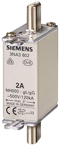 Fuse NH000 20A 500V GL/GG | Part No. 3NA3807 | SIEMENS