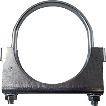 4" Zinc Plated Heavy Duty U-Bolt Flat Band Clamp | Part No. 89558K | NELSON